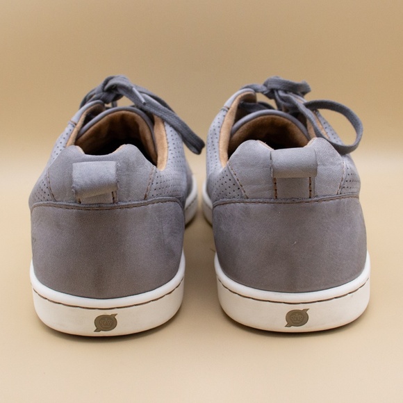 Born Mens Ashram Gray Perforated Leather Casual Shoes Men's Size 11 - Picture 4 of 8